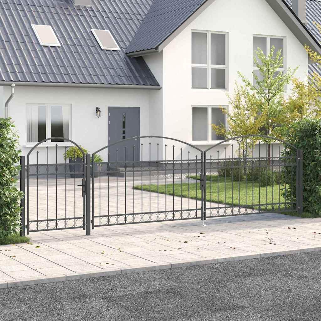 Puerta de valla jardín con parte superior arqueada ASSEN