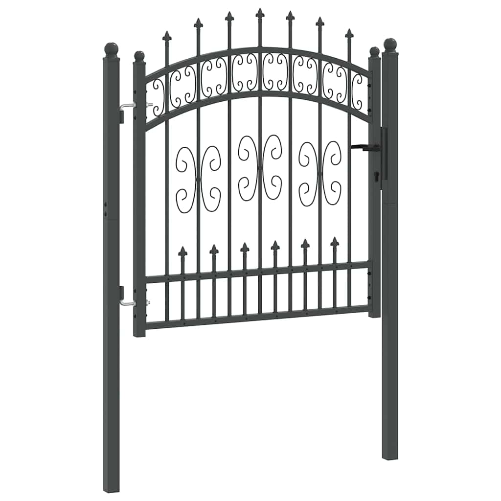 Puerta de Cerca con Punta de Lanza KAMPEN 103 x 100 cm Acero