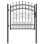Puerta de Cerca con Punta de Lanza KAMPEN 103 x 100 cm Acero