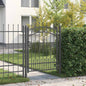 KAMPEN Spear Top Fence Gate 103 x 100 cm Steel