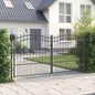 KAMPEN Spear Top Fence Gate 103 x 100 cm Steel