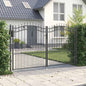 KAMPEN Spear Top Fence Gate 103 x 100 cm Steel