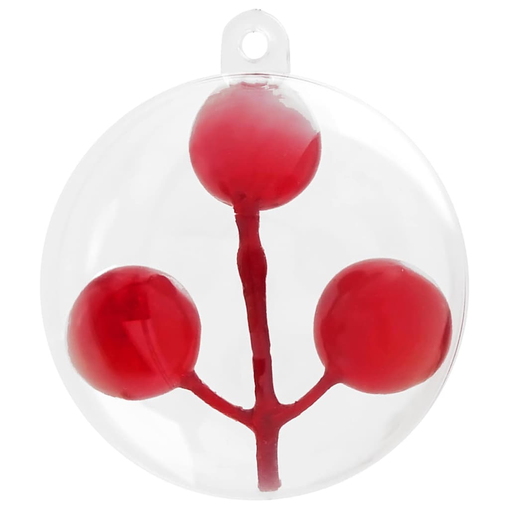 Juego de Esferas de Navidad 100 pcs Transparente Ø 10 cm