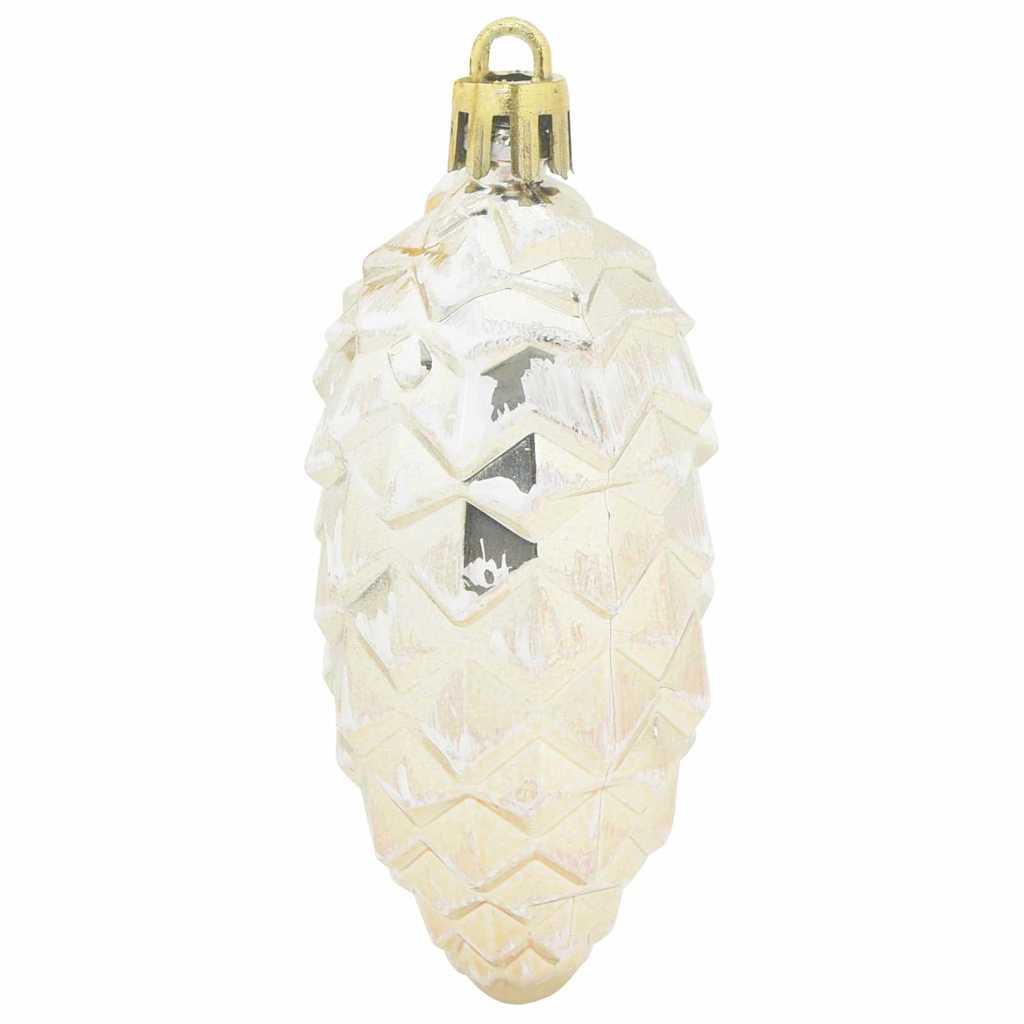 Bola de Piña de Navidad 40 pcs champán Plástico