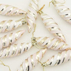 Esfera Espiral de Navidad 40 pcs champán Plástico