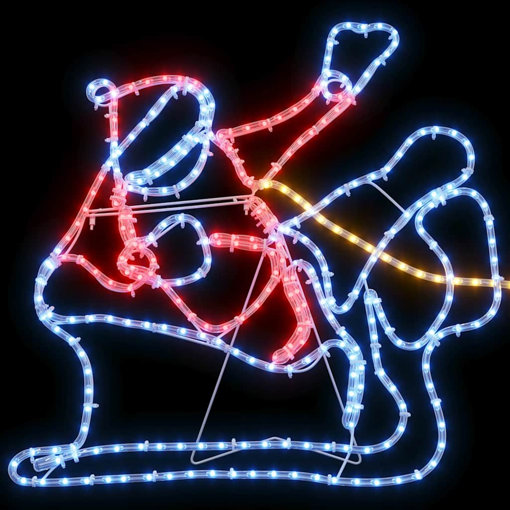 Decoración Navideña con 1224 LED Multicolor 69 x 79 cm PVC