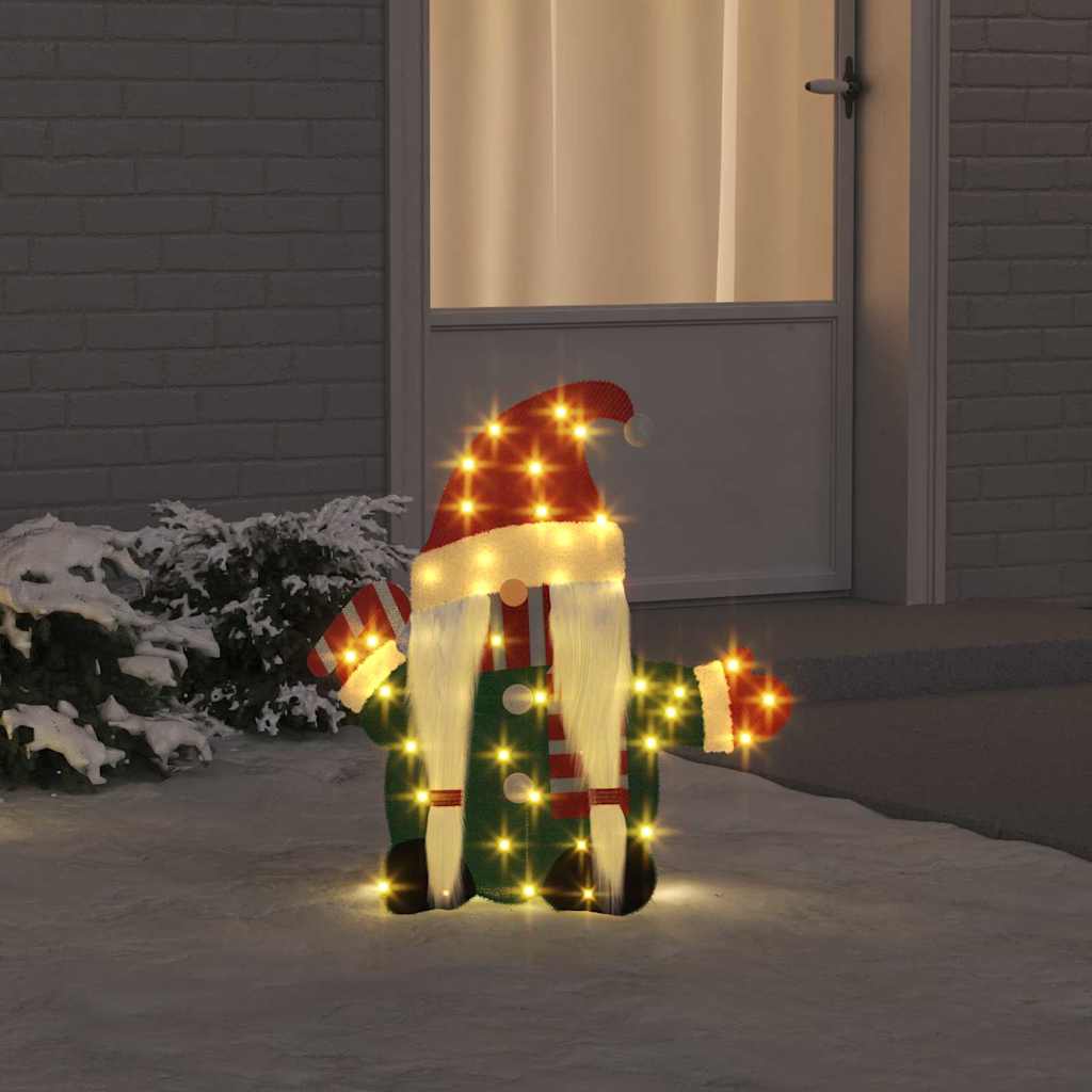 Warm Light-Up Gnome 71 x 64 cm Glitter Fabric