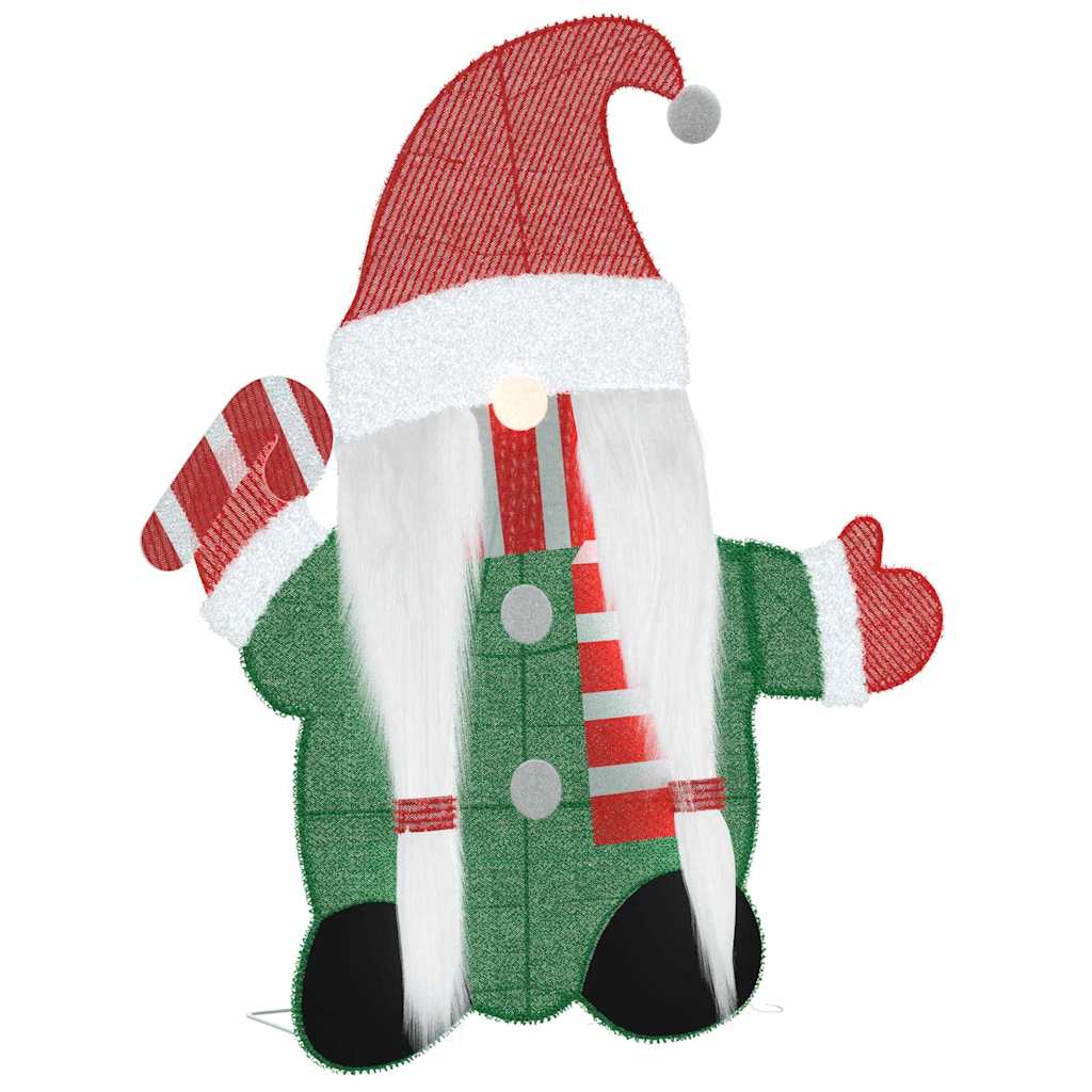 Warm Light-Up Gnome 71 x 64 cm Glitter Fabric