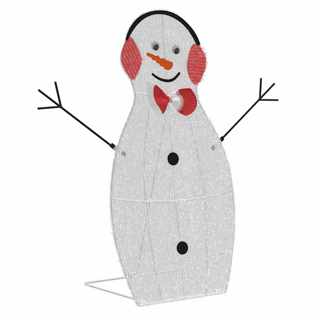 Familia de Muñecos de Nieve Iluminados 3 pcs Cálido Poliéster
