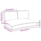 Juego de Cojines 3 pcs Antracita Tela Oxford