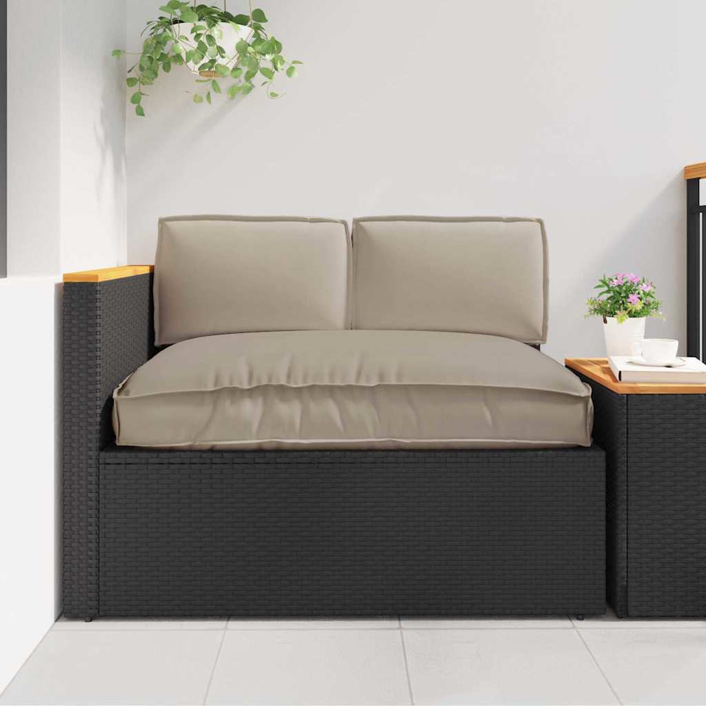 3-Piece Cushion Set, Anthracite Oxford Fabric