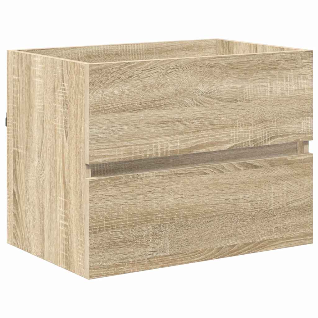 Juego de muebles de baño Roble Sonoma Madera contrachapada