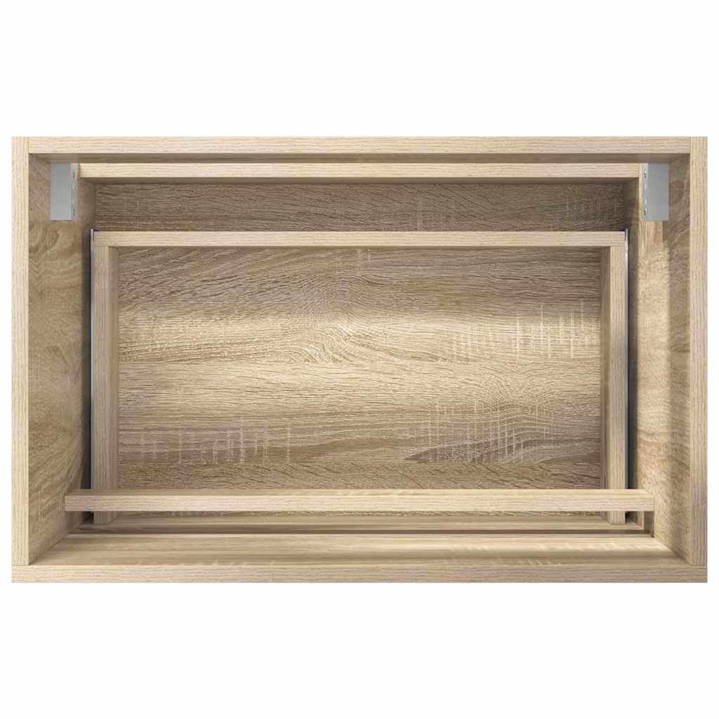 Juego de muebles de baño Roble Sonoma Madera contrachapada