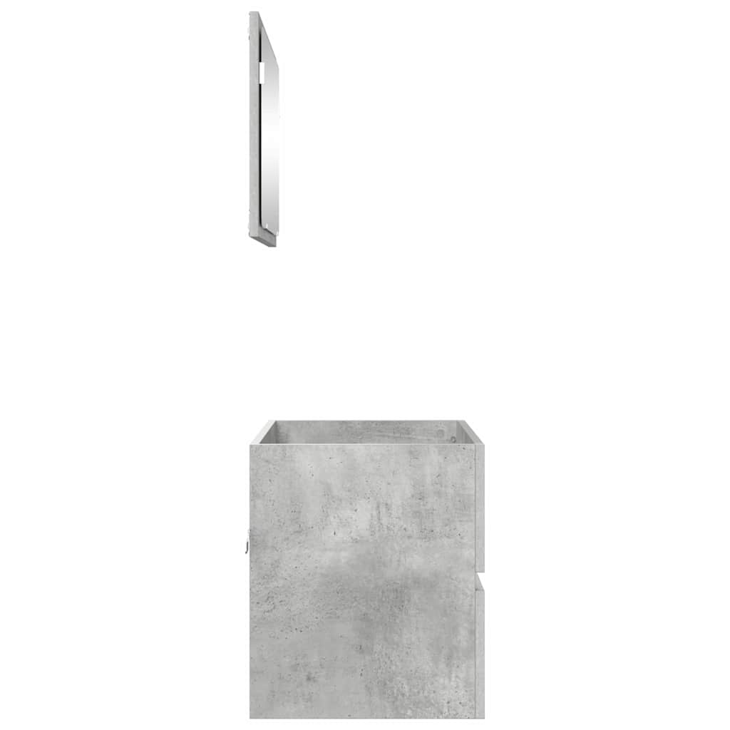 Juego de muebles de baño Gris Concreto 60 x 38,3 x 45 cm
