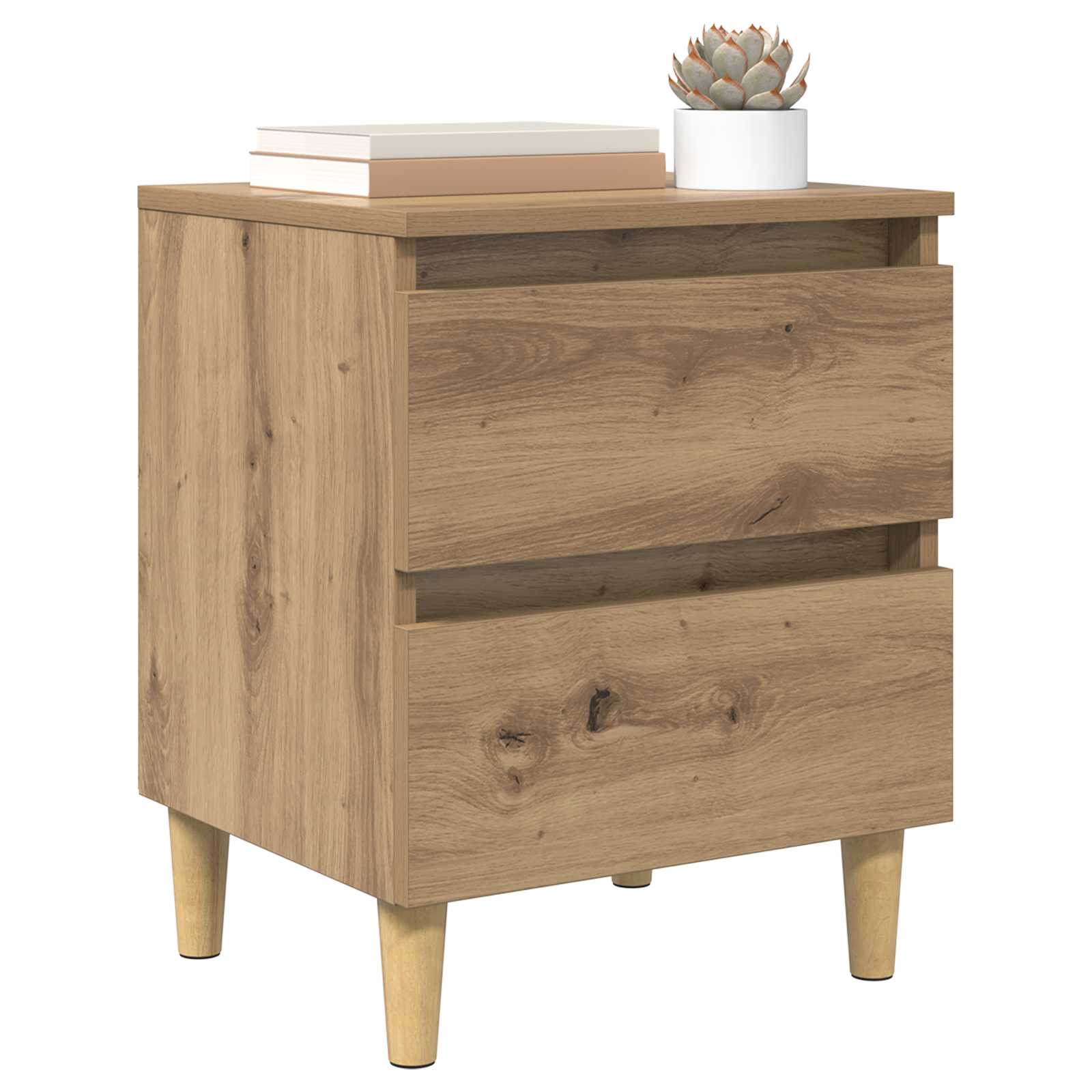 Armarios de cama 2 pcs Roble artesanal 40 x 35 x 50 cm