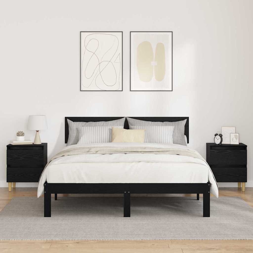 Armarios de cama 2 pcs Roble artesanal 40 x 35 x 50 cm