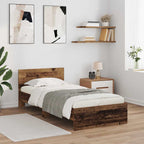 Estructura de cama con cabecera Madera Vieja 100 x 200 cm