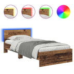 Estructura de cama con cabecera Madera Vieja 100 x 200 cm