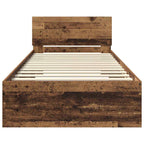 Estructura de cama con cabecera Madera Vieja 100 x 200 cm