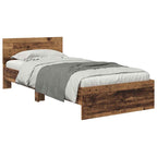 Estructura de cama con cabecera Madera Vieja 100 x 200 cm