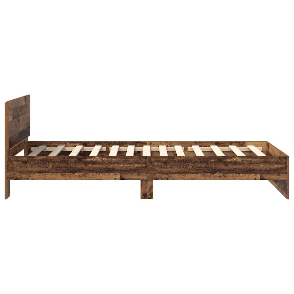 Estructura de cama con cabecera Madera Vieja 100 x 200 cm