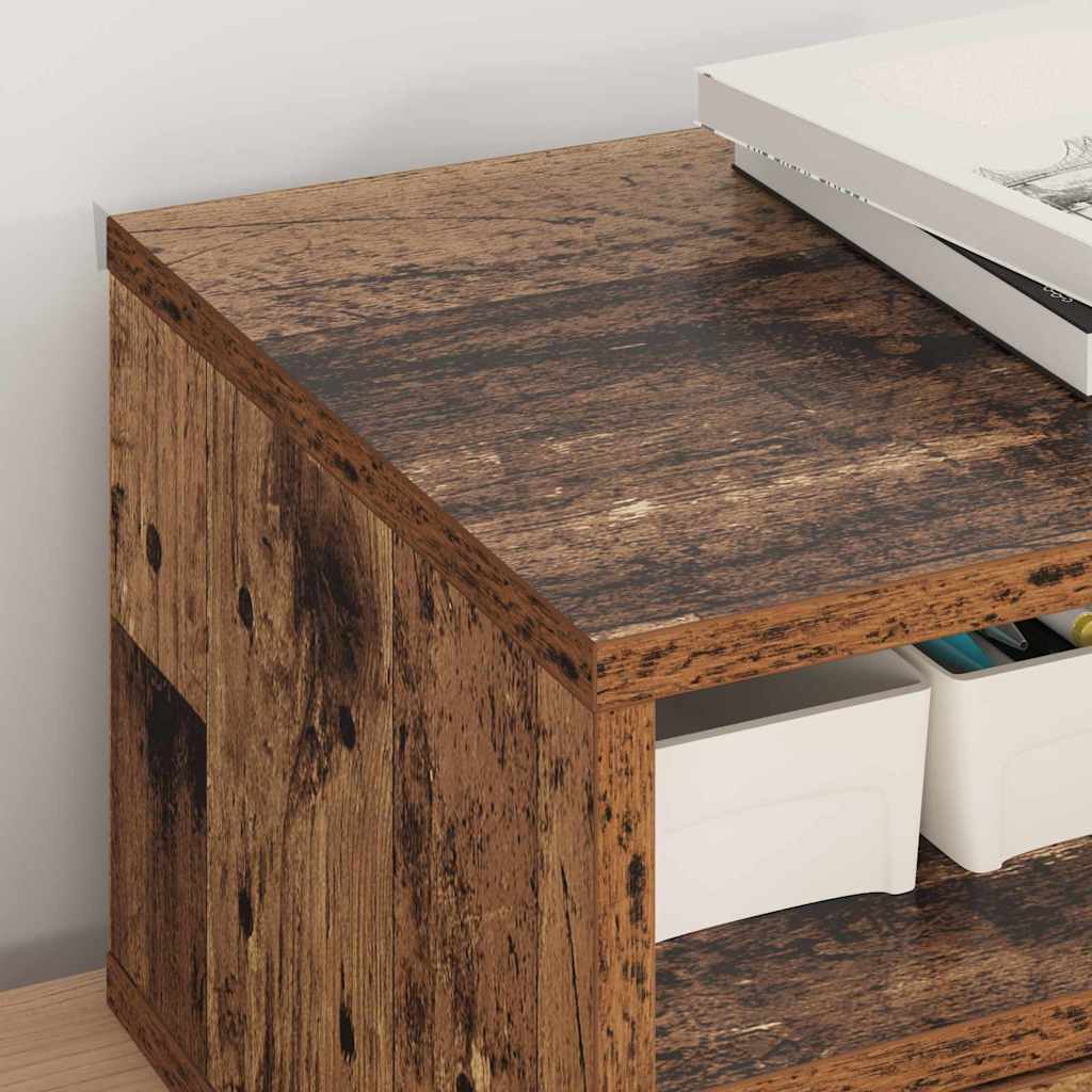 Soporte para Impresora con cajón Madera Vieja 40 x 32 x 24 cm