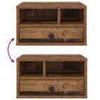 Soporte para Impresora con cajón Madera Vieja 40 x 32 x 24 cm