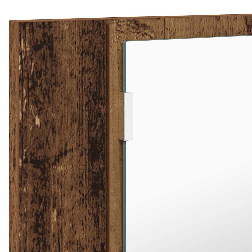 Armario con espejo de baño Madera Vieja 80 x 12 x 45 cm