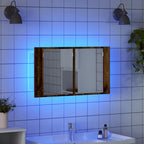 Armario con espejo de baño Madera Vieja 80 x 12 x 45 cm