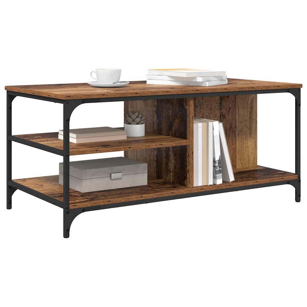 Mesa de Café Madera Vieja 100 x 50 x 45 cm Madera contrachapada