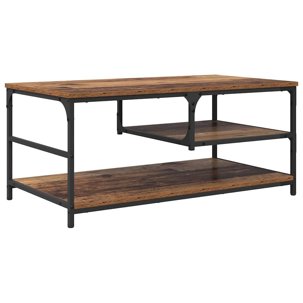 Mesa de Café Madera Vieja 90 x 49 x 40 cm Madera contrachapada