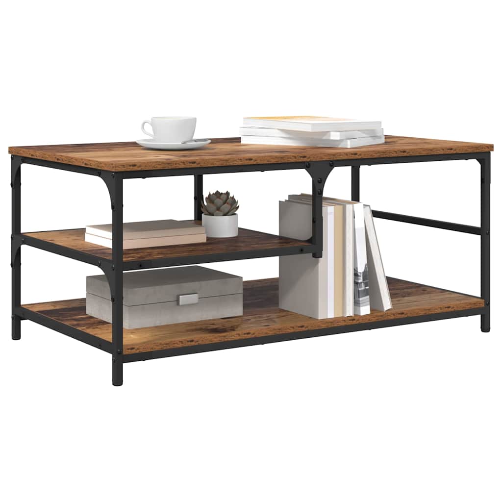 Mesa de Café Madera Vieja 90 x 49 x 40 cm Madera contrachapada