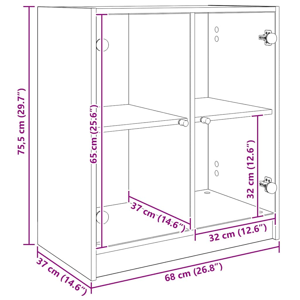 Armario auxiliar Madera Vieja 68 x 37 x 75,5 cm