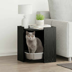 Caixa de areia para gato Carvalho Preto 42 x 42 x 51 cm