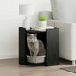Caixa de areia para gato Carvalho Preto 42 x 42 x 51 cm
