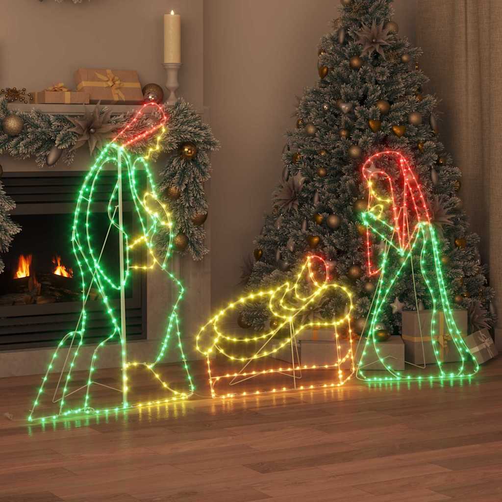 Escena de Natividad Iluminada Multicolor 112 x 71,5 cm PVC