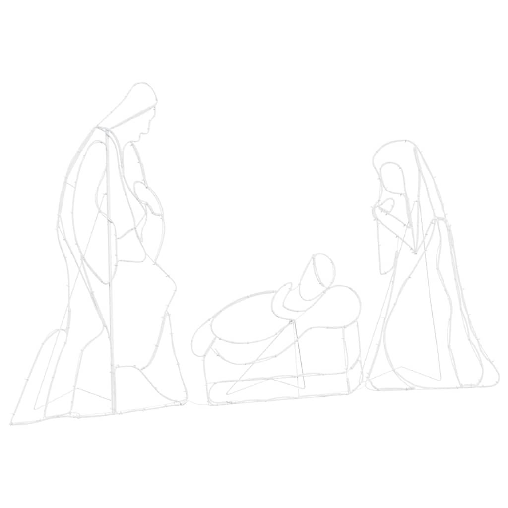Escena de Natividad Iluminada Multicolor 112 x 71,5 cm PVC
