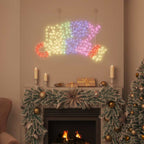 Cartel de Navidad con 240 LED Multicolor 99,5 x 54 cm PVC