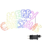 Cartel de Navidad con 240 LED Multicolor 99,5 x 54 cm PVC