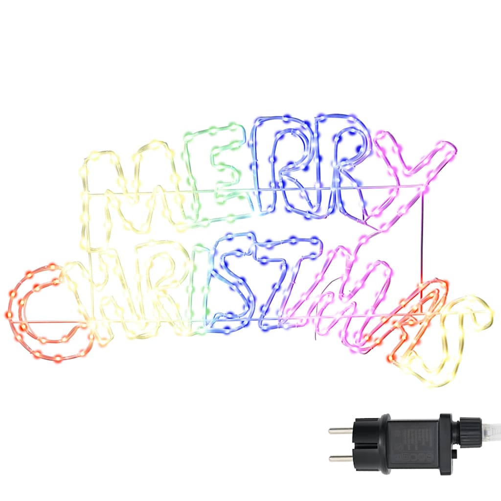 Cartel de Navidad con 240 LED Multicolor 99,5 x 54 cm PVC