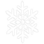 Copos de nieve navideños Azul 55.5 x 55.5 x 0.75 cm PVC