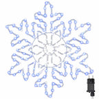 Copos de nieve navideños Azul 55.5 x 55.5 x 0.75 cm PVC