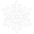 Copos de nieve navideños Azul 55.5 x 55.5 x 0.75 cm PVC
