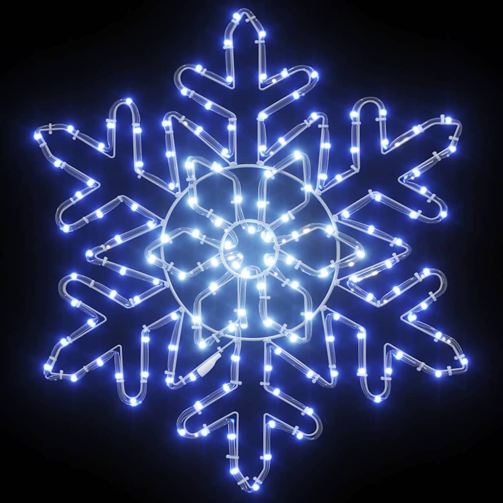 Copos de nieve navideños Azul 55.5 x 55.5 x 0.75 cm PVC