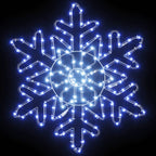 Copos de nieve navideños Azul 55.5 x 55.5 x 0.75 cm PVC