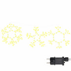 Copos de Nieve Navideños con 252 LED Cálido 44,5 x 38 cm PVC