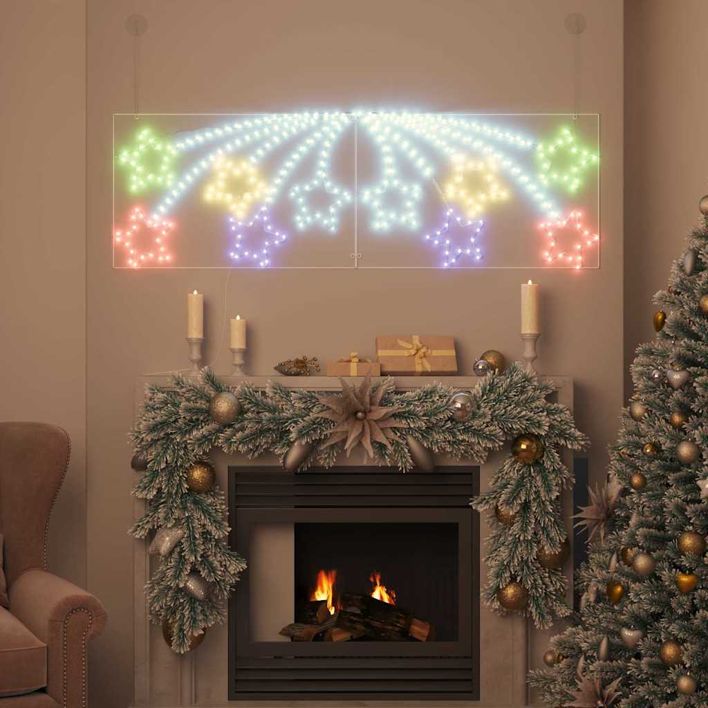 Estrella de Navidad con 432 LED Multicolor 182 x 58 cm PVC