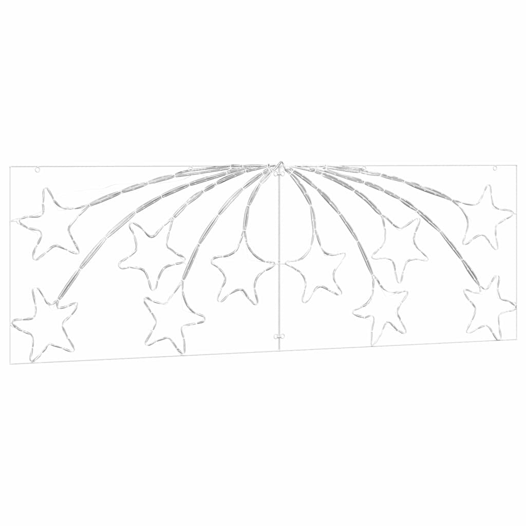 Estrella de Navidad con 432 LED Multicolor 182 x 58 cm PVC