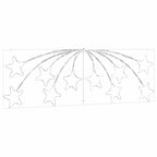 Estrella de Navidad con 432 LED Multicolor 182 x 58 cm PVC