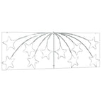 Estrella de Navidad con 432 LED Multicolor 182 x 58 cm PVC